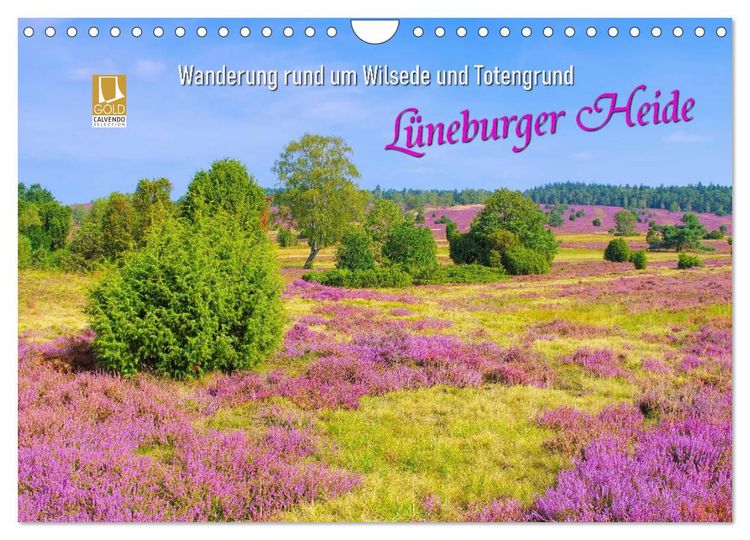 Produktbild: L&uuml;neburger Heide - Wanderung rund um Wilsede und Totengrund (Wandkalender 2026 DIN A4 quer), CALVENDO Monatskalender