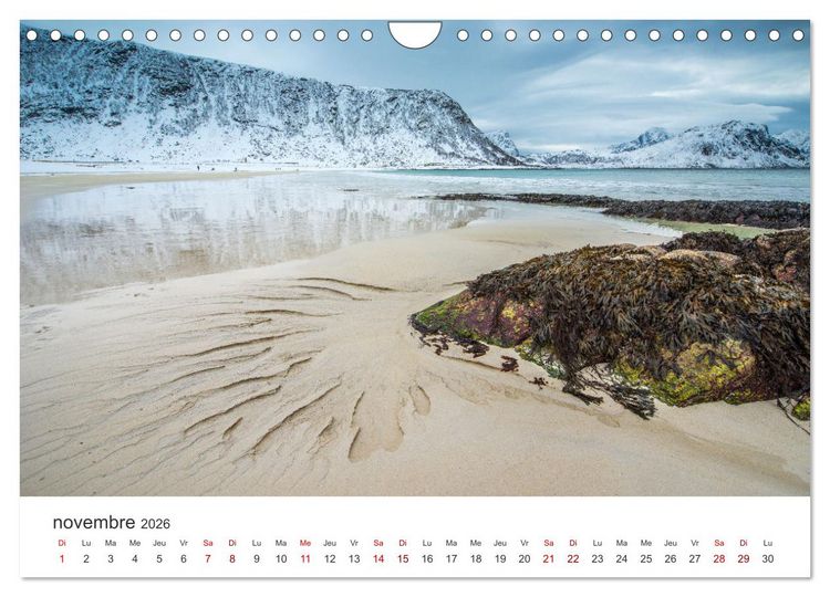 Produktbild: R&eacute;flexions dans les &icirc;les Lofoten (Calendrier mural 2026 DIN A4 vertical), CALVENDO calendrier mensuel
