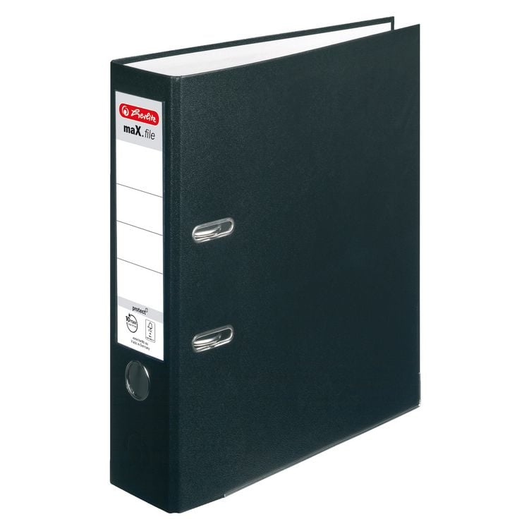 Produktbild: Herlitz Ordner maX.file protect A4 8cm schwarz