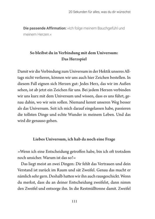 Produktbild: 20 Sekunden f&uuml;r deine Wunscherf&uuml;llung