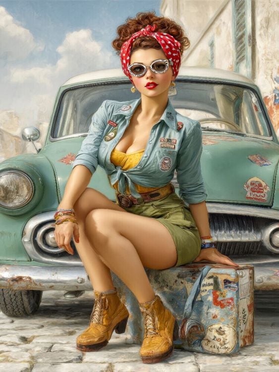 Produktbild: CALVENDO Puzzle Wer ist attraktiver - nat&uuml;rlich Frau oder | 1000 Teile Lege-Gr&ouml;&szlig;e 64x48cm Foto-Puzzle f&uuml;r gl&uuml;ckliche Stunden