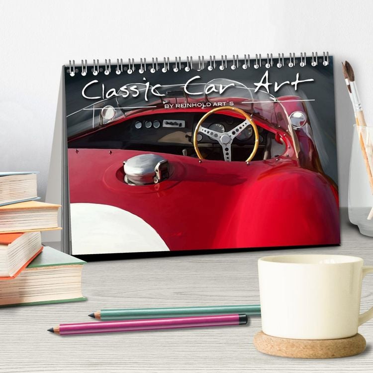 Produktbild: Classic Car Art by Reinhold Art&acute;s (Tischkalender 2026 DIN A5 quer), CALVENDO Monatskalender
