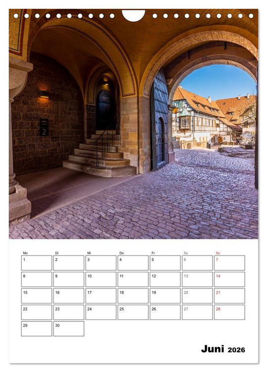 Produktbild: Die Th&uuml;ringer Wartburg (Wandkalender 2026 DIN A4 hoch), CALVENDO Monatskalender