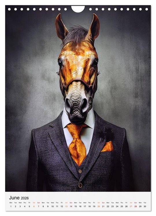 Produktbild: Stylish Horses (Wall Calendar 2026 DIN A4 portrait), CALVENDO 12 Month Wall Calendar
