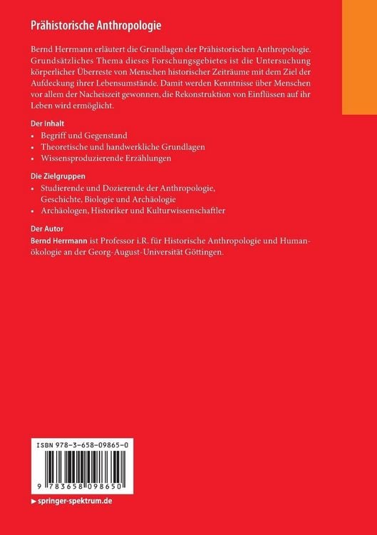 Produktbild: Pr&auml;historische Anthropologie
