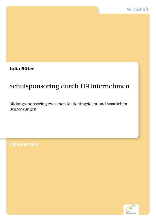 Produktbild: Schulsponsoring durch IT-Unternehmen