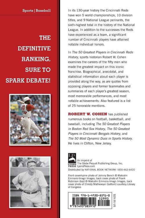 Produktbild: The 50 Greatest Players in Cincinnati Reds History
