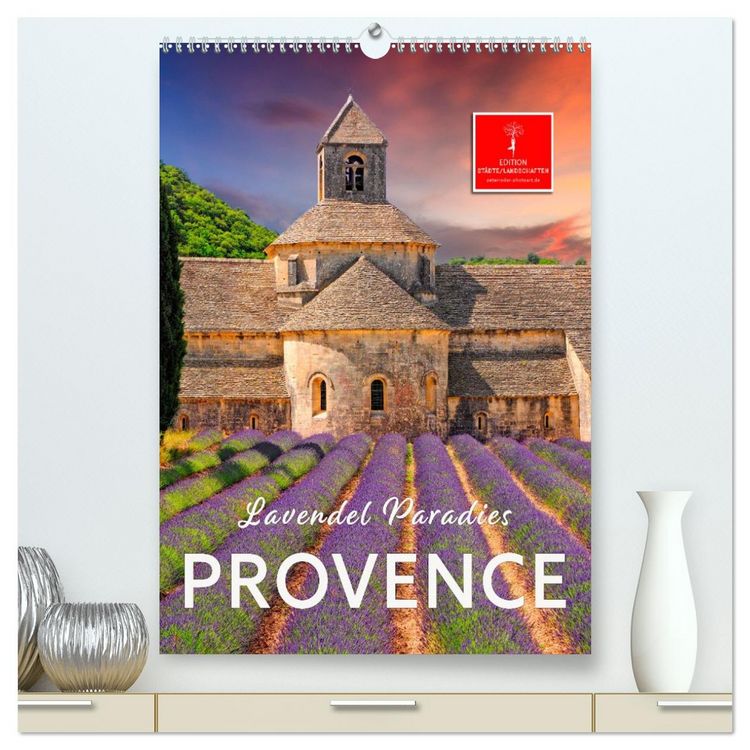 Produktbild: Provence Lavendel Paradies (hochwertiger Premium Wandkalender 2026 DIN A2 hoch), Kunstdruck in Hochglanz