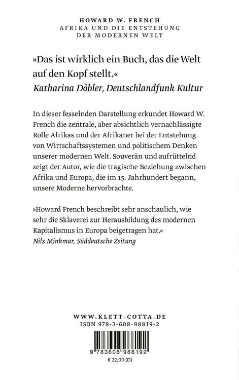 Produktbild: Afrika und die Entstehung der modernen Welt