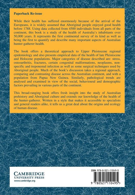 Produktbild: Palaeopathology of Aboriginal Australians