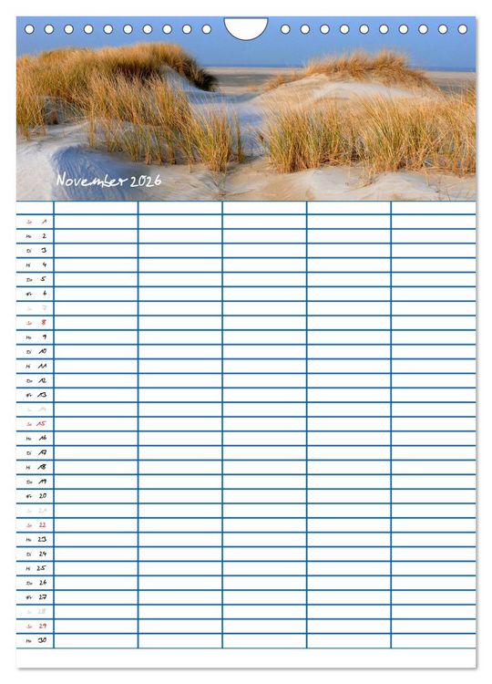 Produktbild: Meer Zeit f&uuml;r uns! (Wandkalender 2026 DIN A4 hoch), CALVENDO Monatskalender