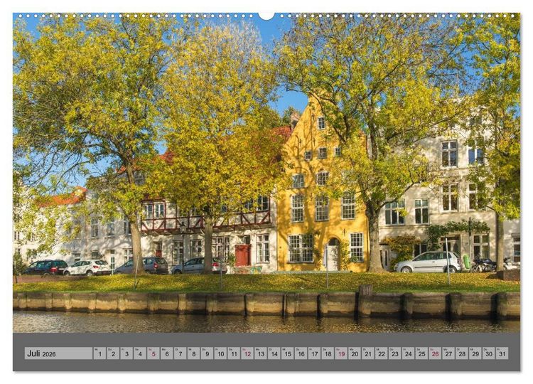 Produktbild: Ansichten der L&uuml;becker Altstadtinsel (Wandkalender 2026 DIN A2 quer), CALVENDO Monatskalender