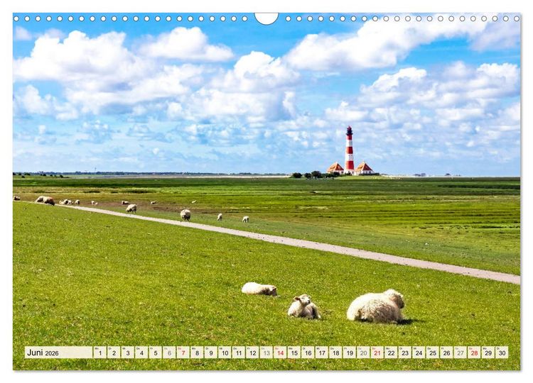 Produktbild: Der sch&ouml;ne Norden Deutschlands (Wandkalender 2026 DIN A3 quer), CALVENDO Monatskalender