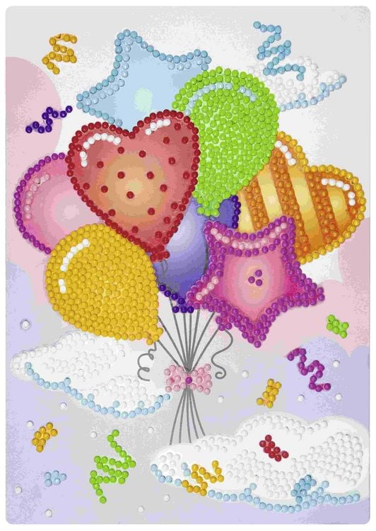 Produktbild: URSUS Kinder-Bastelsets Diamond Painting Creative Set Lovely, 2er Karten