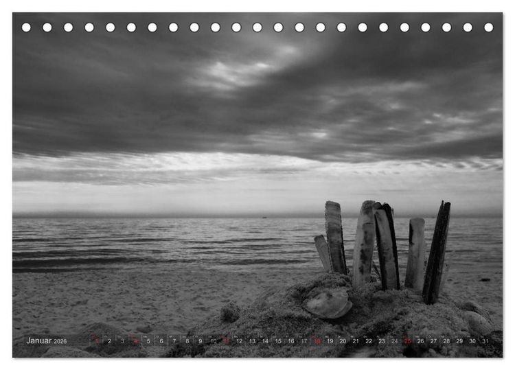 Produktbild: 54&deg;54'57"N 8&deg;19'51"E SYLT (Tischkalender 2026 DIN A5 quer), CALVENDO Monatskalender
