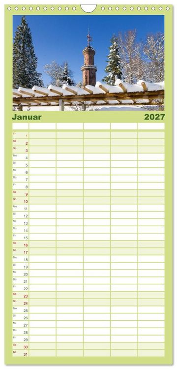 Produktbild: Familienplaner 2027 - Freudenstadt 2027 mit 5 Spalten (Wandkalender, 21 x 45 cm) CALVENDO