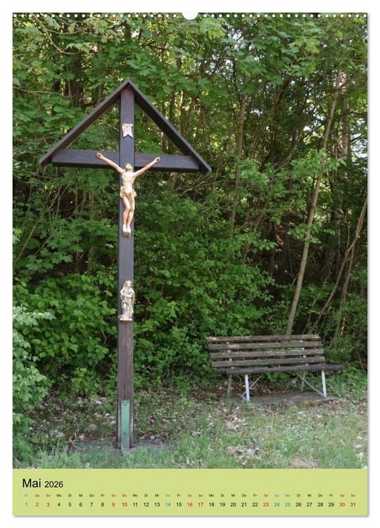 Produktbild: Wegkreuze - christliche Symbole am Wegesrand (Wandkalender 2026 DIN A2 hoch), CALVENDO Monatskalender