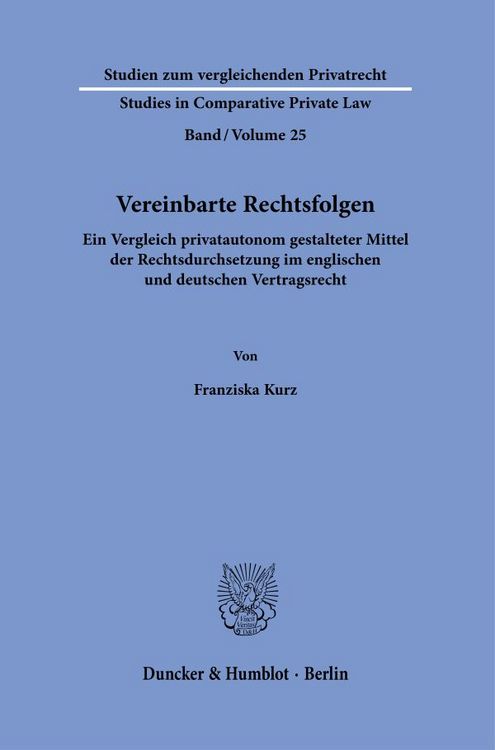 Produktbild: Vereinbarte Rechtsfolgen
