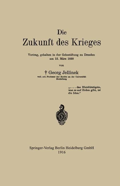 Produktbild: Die Zukunft des Krieges