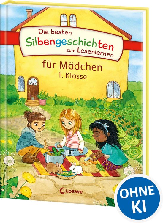 Produktbild: Die besten Silbengeschichten zum Lesenlernen f&uuml;r M&auml;dchen 1. Klasse