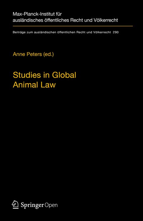 Produktbild: Studies in Global Animal Law