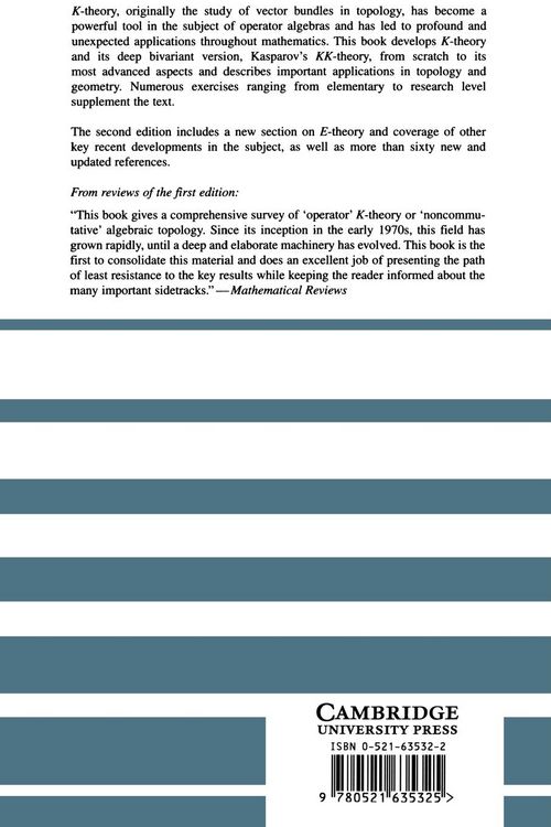 Produktbild: K-Theory for Operator Algebras