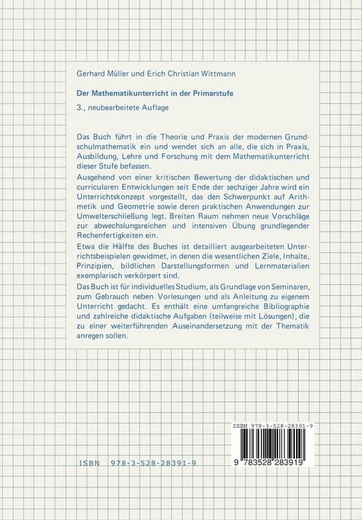 Produktbild: Der Mathematikunterricht in der Primarstufe