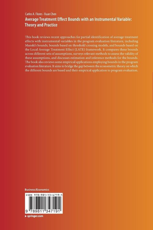 Produktbild: Average Treatment Effect Bounds with an Instrumental Variable: Theory and Practice