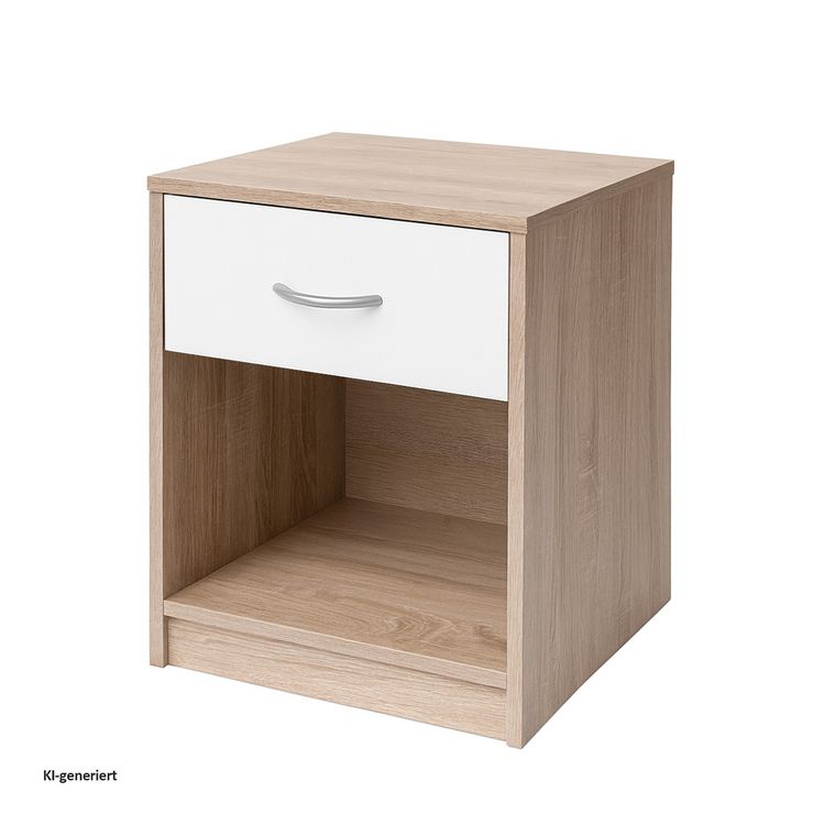 Produktbild: HTI-Living Nachtschrank mit 1 Schublade Nina Sonoma Wei&szlig;