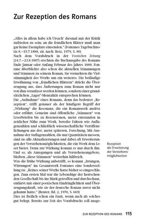 Produktbild: Klett Lekt&uuml;rehilfen Theodor Fontane, Irrungen, Wirrungen