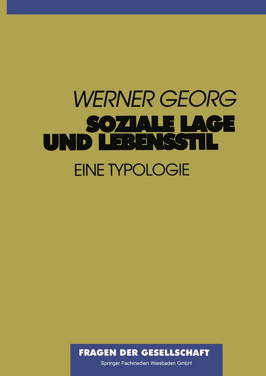 Produktbild: Soziale Lage und Lebensstil