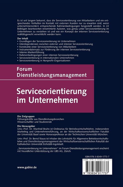 Produktbild: Serviceorientierung im Unternehmen