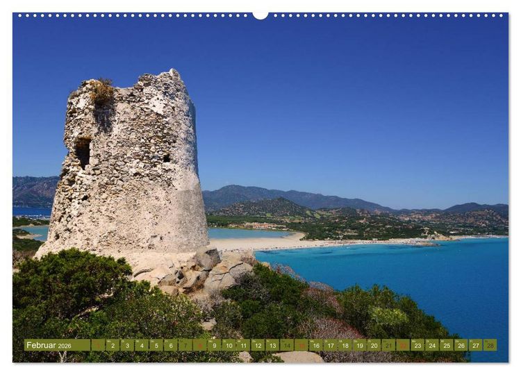 Produktbild: Sardiniens magische K&uuml;sten (hochwertiger Premium Wandkalender 2026 DIN A2 quer), Kunstdruck in Hochglanz