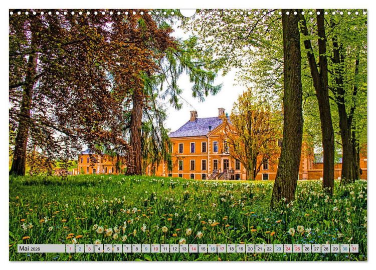 Produktbild: Schloss Bothmer - Kl&uuml;tzer Schlossimpressionen (Wandkalender 2026 DIN A3 quer), CALVENDO Monatskalender
