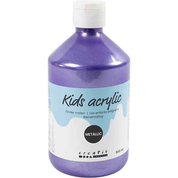 Produktbild: Creativ Company Acrylfarbe Metallic, Metallic, Violett, 500 ml/ 1 Fl.