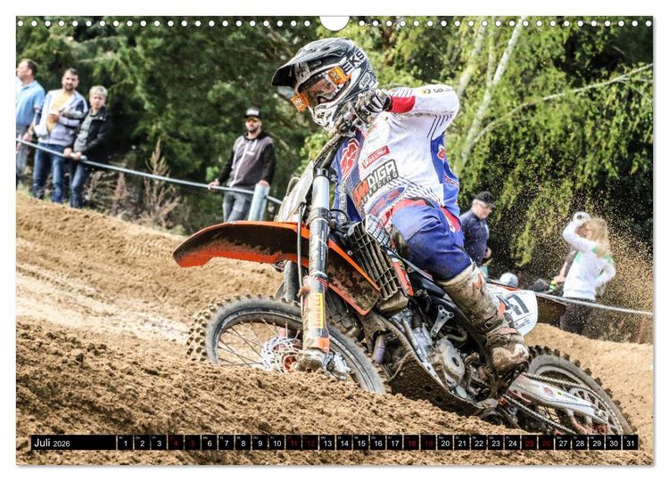 Produktbild: Motocross Racing 2026 (Wandkalender 2026 DIN A3 quer), CALVENDO Monatskalender