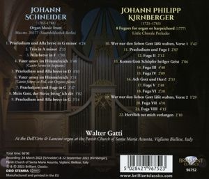 Produktbild: Schneider & Kirnberger:Organ Music