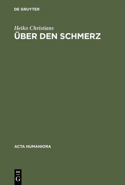 Produktbild: &Uuml;ber den Schmerz