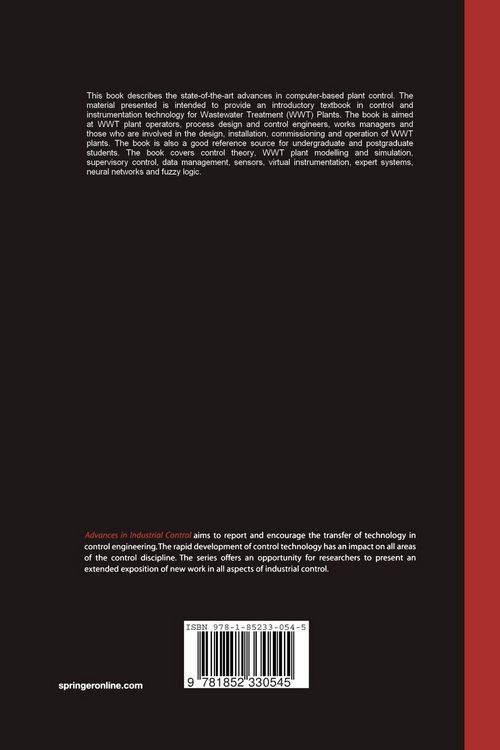 Produktbild: Control and Instrumentation for Wastewater Treatment Plants