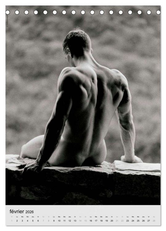 Produktbild: contrastes hommes (Calendrier de bureau 2026 DIN A5 horizontal), CALVENDO calendrier mensuel