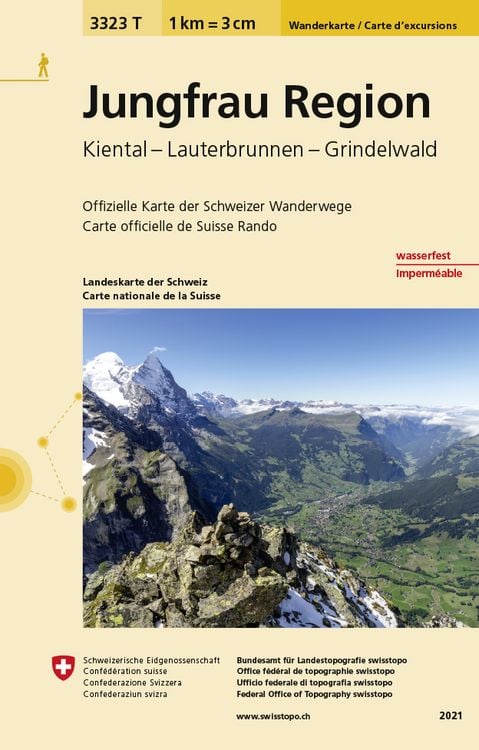 Bild vom Artikel Swisstopo 1 : 33 333 Jungfrau Region vom Autor Bundesamt für Landestopografie swisstopo