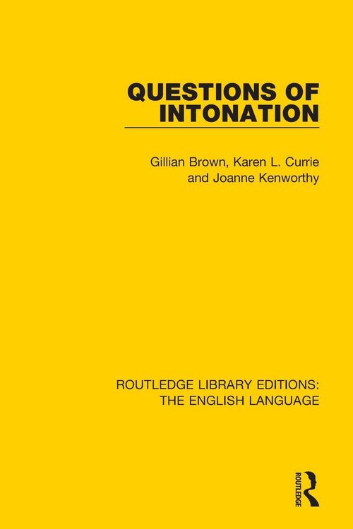Produktbild: Questions of Intonation