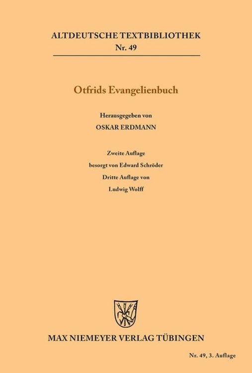 Produktbild: Otfrids Evangelienbuch