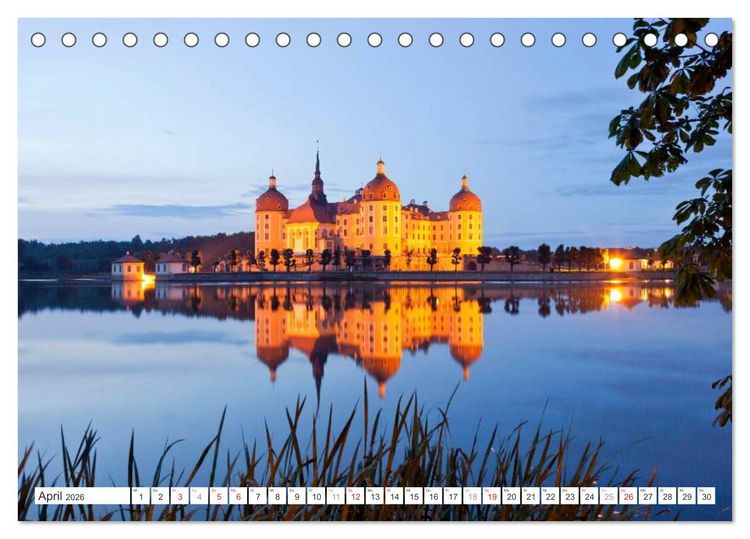 Produktbild: Die deutschen Bundesl&auml;nder - Sachsen (Tischkalender 2026 DIN A5 quer), CALVENDO Monatskalender