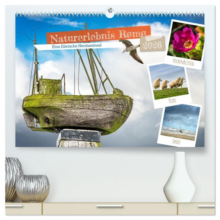 Produktbild: Naturerlebnis R&oslash;m&oslash; (hochwertiger Premium Wandkalender 2026 DIN A2 quer), Kunstdruck in Hochglanz