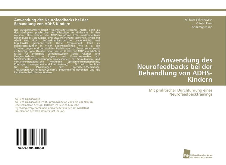 Produktbild: Anwendung des Neurofeedbacks bei der Behandlung von ADHS-Kindern
