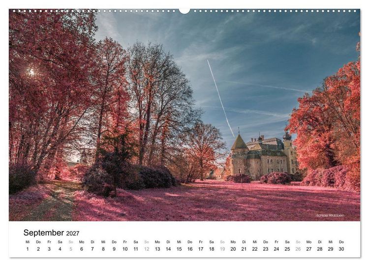 Produktbild: Die Lausitz im faszinierenden Infrarotlicht (hochwertiger Premium Wandkalender 2027 DIN A2 quer), Kunstdruck in Hochglanz