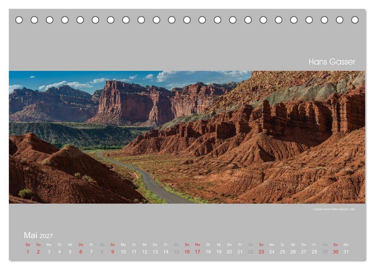 Produktbild: GROSSARTIGE LANDSCHAFTEN 2027 (Tischkalender 2027 DIN A5 quer), CALVENDO Monatskalender