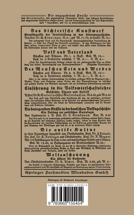 Produktbild: Die Entwicklung des deutschen Wirtschaftslebens im letzten Jahrhundert