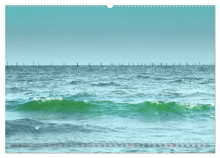Produktbild: Photo-Art / Ozean (hochwertiger Premium Wandkalender 2026 DIN A2 quer), Kunstdruck in Hochglanz